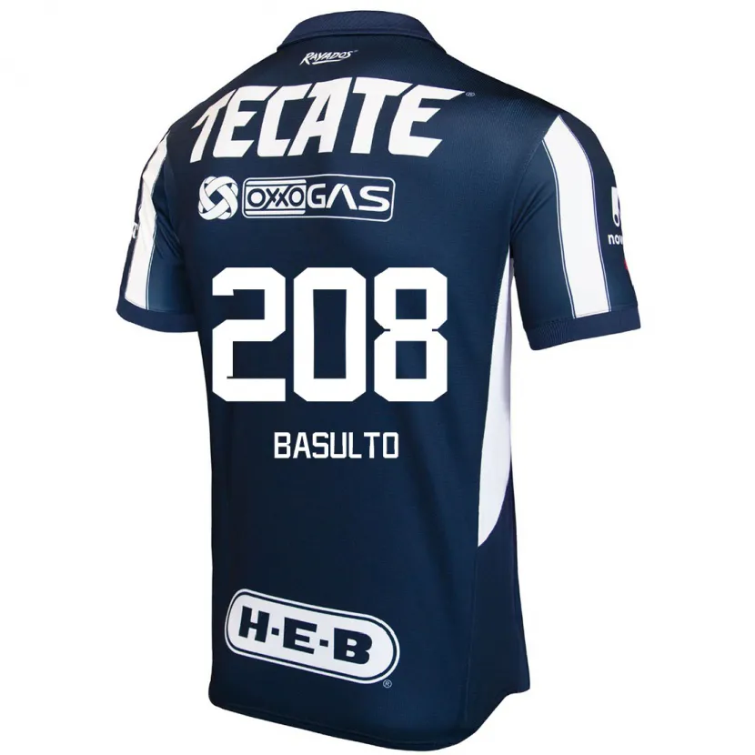 Danxen Uomo Maglia Luis Basulto #208 Blu Rosso Bianco Kit Gara Home 2024/25 Maglietta