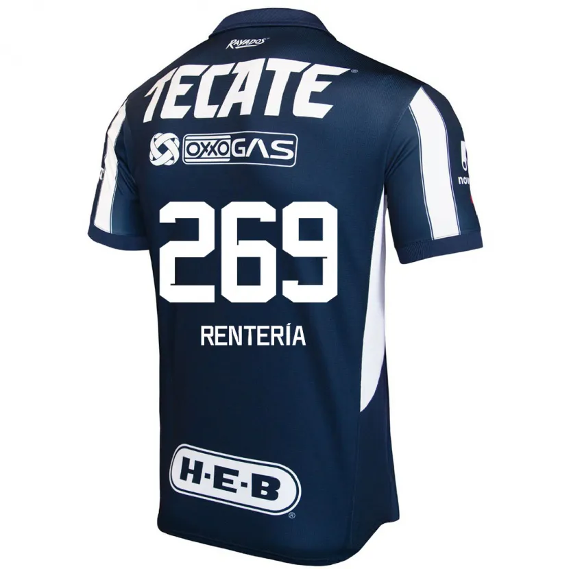 Danxen Uomo Maglia Rodrigo Rentería #269 Blu Rosso Bianco Kit Gara Home 2024/25 Maglietta