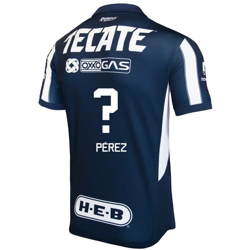 Danxen Uomo Maglia Axel Pérez #0 Blu Rosso Bianco Kit Gara Home 2024/25 Maglietta