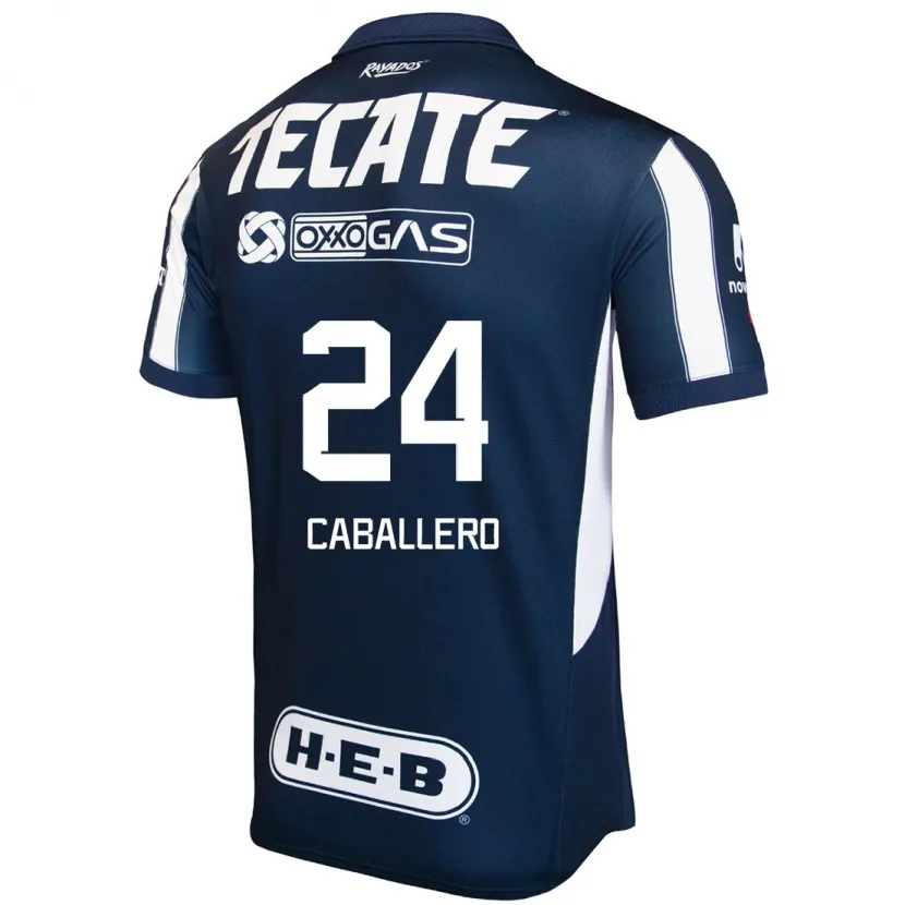 Danxen Uomo Maglia Mariana Caballero #24 Blu Rosso Bianco Kit Gara Home 2024/25 Maglietta