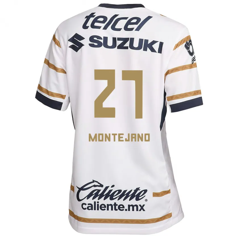 Danxen Uomo Maglia Emanuel Montejano #27 Ossidiana Bianca Kit Gara Home 2024/25 Maglietta