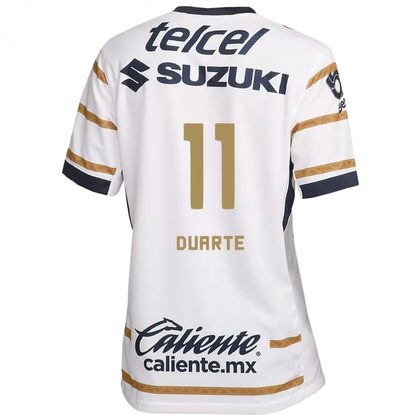 Danxen Uomo Maglia Luz Duarte #11 Ossidiana Bianca Kit Gara Home 2024/25 Maglietta
