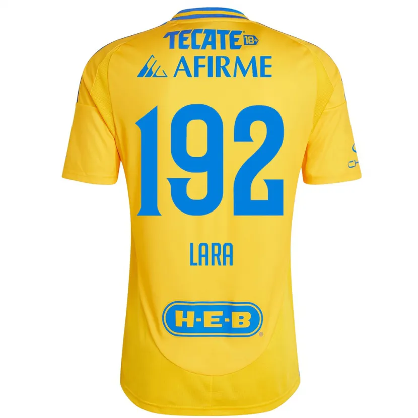 Danxen Uomo Maglia Miguel Lara #192 Oro Giallo Kit Gara Home 2024/25 Maglietta