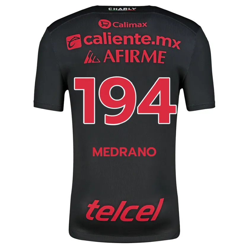 Danxen Uomo Maglia Luis Medrano #194 Nero Rosso Kit Gara Home 2024/25 Maglietta