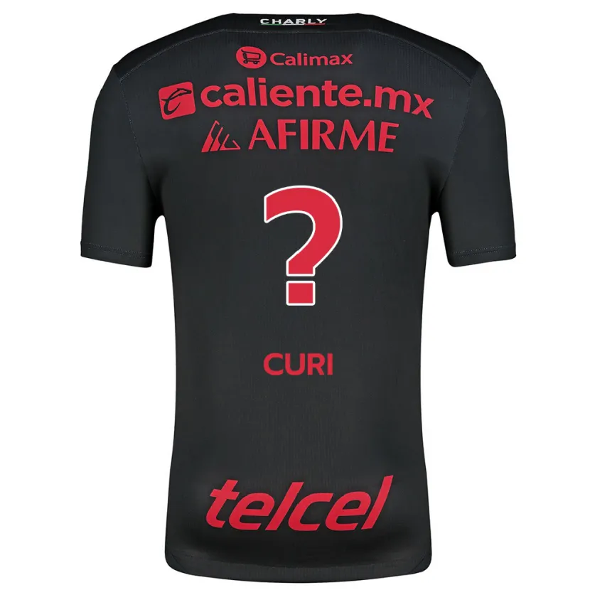 Danxen Uomo Maglia Sahid Curi #0 Nero Rosso Kit Gara Home 2024/25 Maglietta