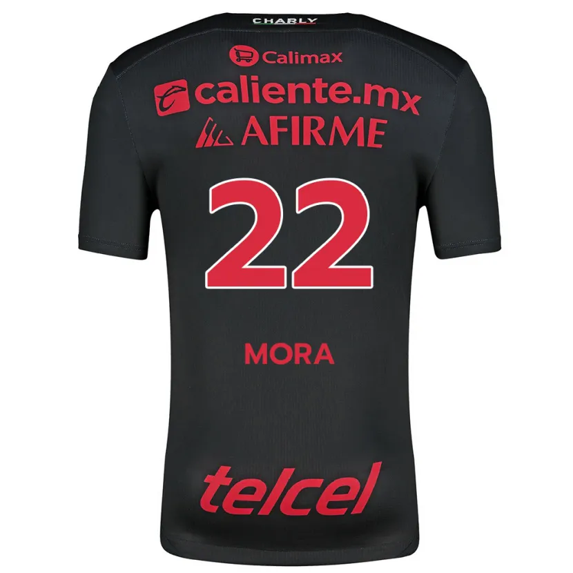 Danxen Uomo Maglia Bianca Mora #22 Nero Rosso Kit Gara Home 2024/25 Maglietta