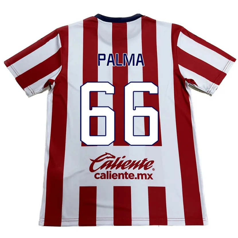 Danxen Uomo Maglia Arturo Palma #66 Rosso Bianco Kit Gara Home 2024/25 Maglietta