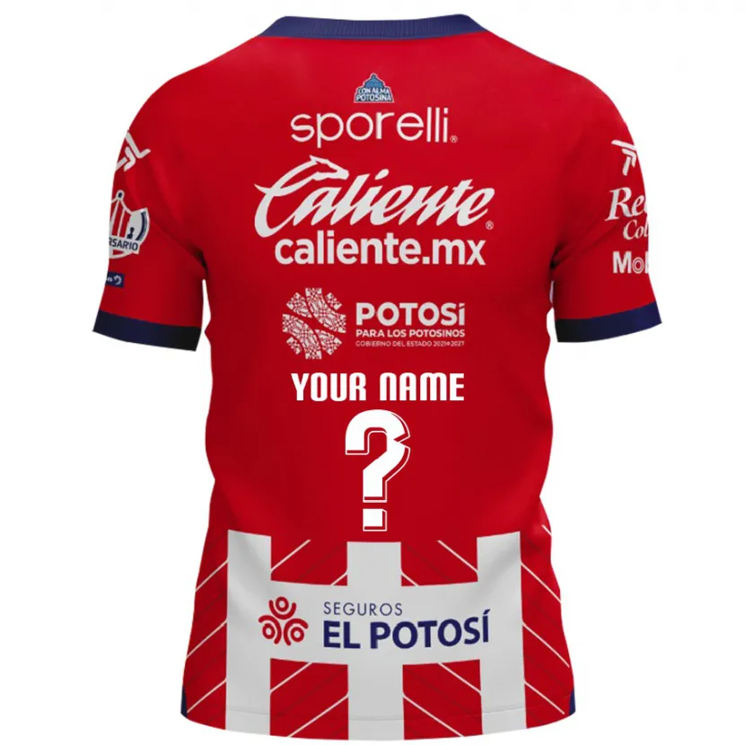 Danxen Uomo Maglia Il Tuo Nome #0 Rosso Bianco Kit Gara Home 2024/25 Maglietta