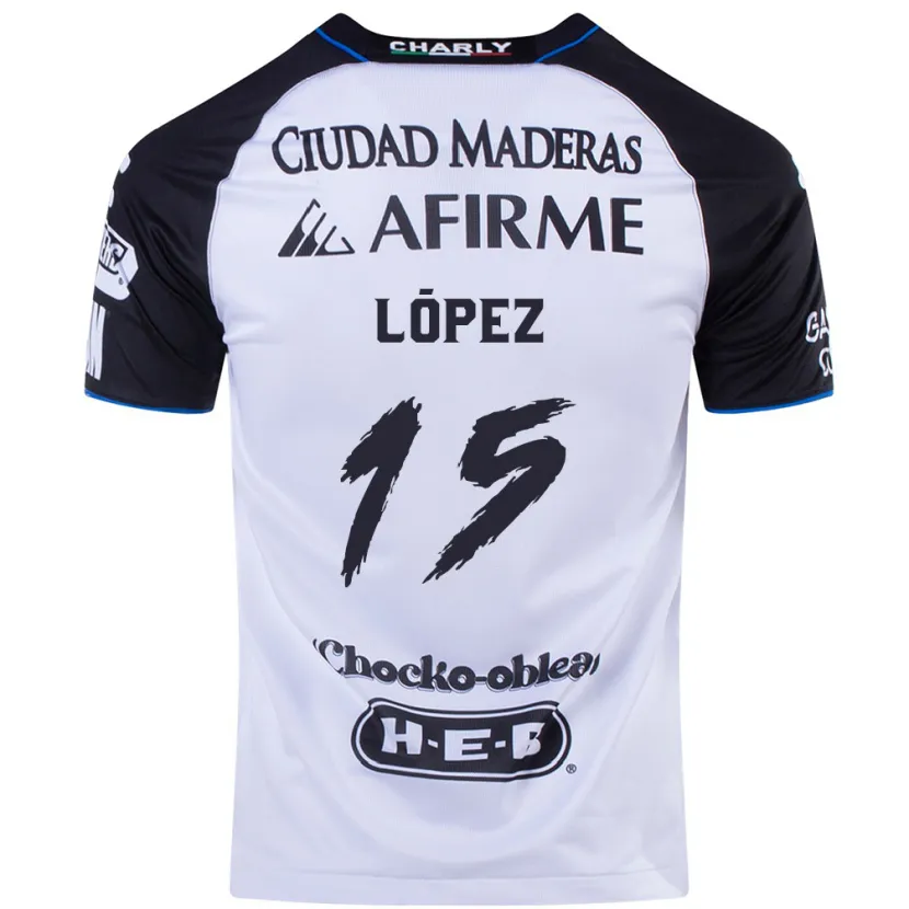 Danxen Uomo Maglia Víctor López #15 Nero Blu Kit Gara Home 2024/25 Maglietta