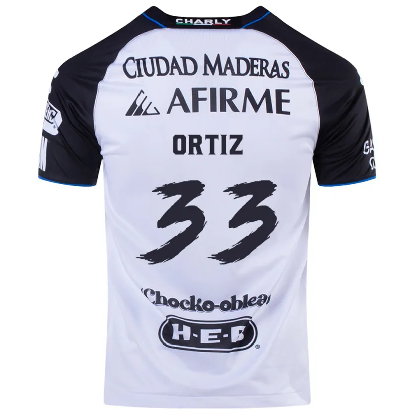 Danxen Uomo Maglia Pablo Ortiz #33 Nero Blu Kit Gara Home 2024/25 Maglietta