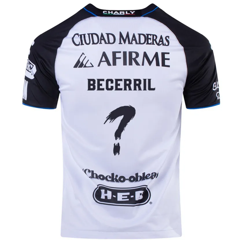 Danxen Uomo Maglia Abner Becerril #0 Nero Blu Kit Gara Home 2024/25 Maglietta