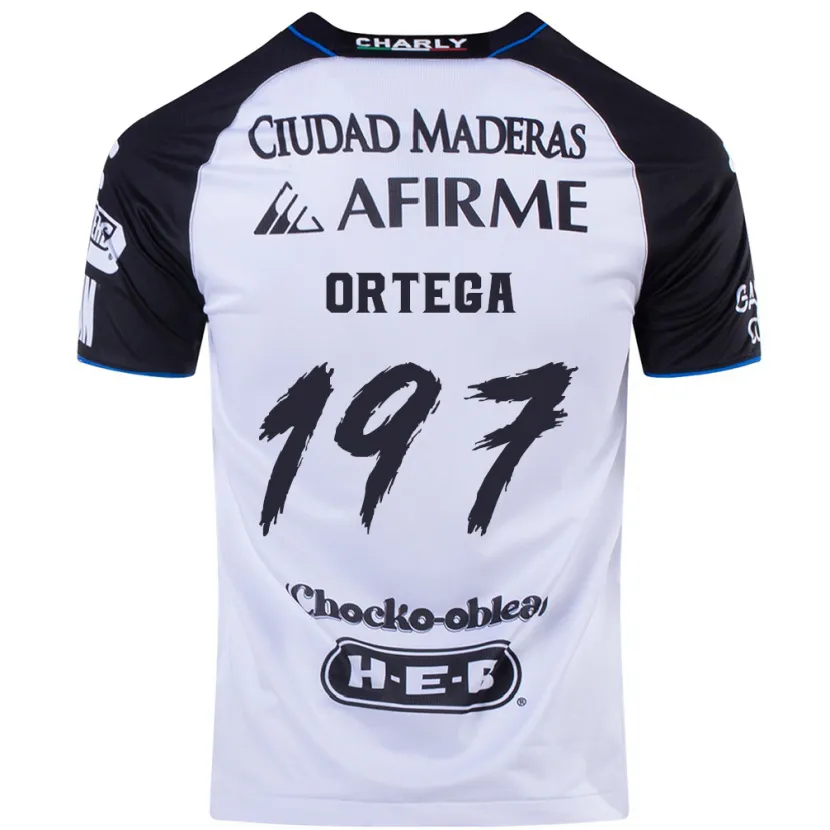 Danxen Uomo Maglia Javier Ortega #197 Nero Blu Kit Gara Home 2024/25 Maglietta