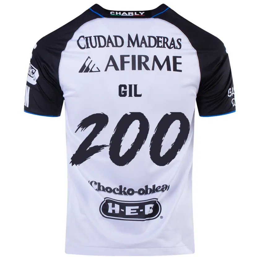 Danxen Uomo Maglia Gerardo Gil #200 Nero Blu Kit Gara Home 2024/25 Maglietta