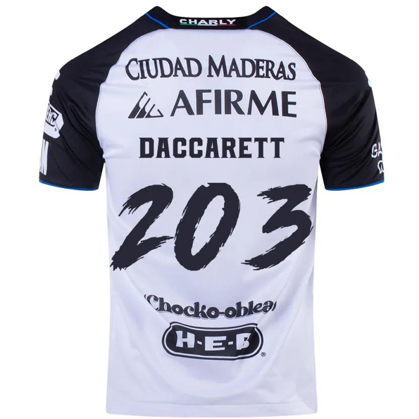 Danxen Uomo Maglia Juan Daccarett #203 Nero Blu Kit Gara Home 2024/25 Maglietta
