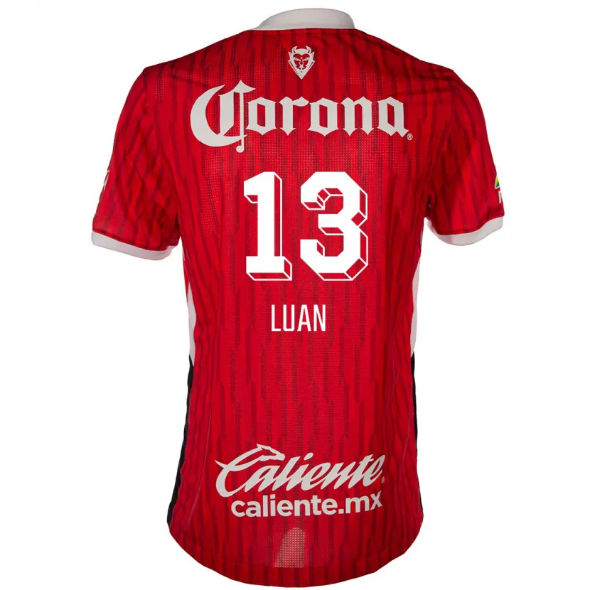 Danxen Uomo Maglia Luan #13 Rosso Bianco Kit Gara Home 2024/25 Maglietta