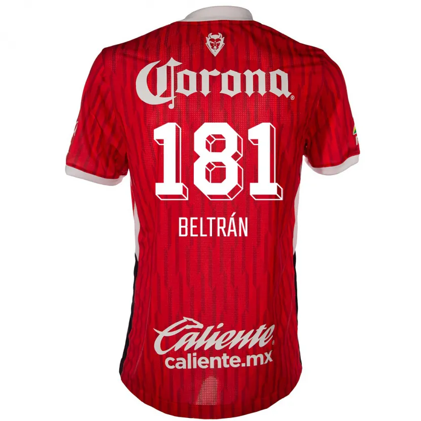 Danxen Uomo Maglia Ronaldo Beltrán #181 Rosso Bianco Kit Gara Home 2024/25 Maglietta