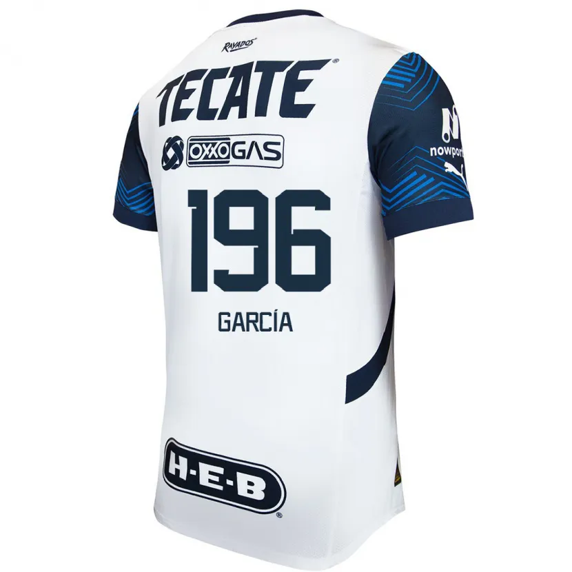 Danxen Uomo Maglia Diego García #196 Bianco Blu Kit Gara Away 2024/25 Maglietta