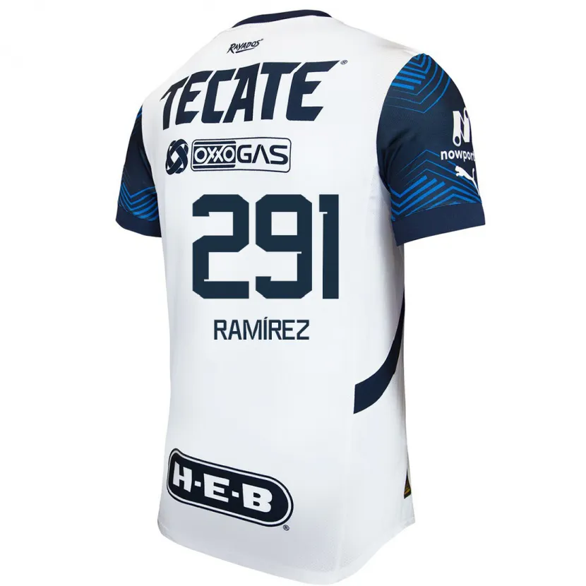 Danxen Uomo Maglia Fabián Ramírez #291 Bianco Blu Kit Gara Away 2024/25 Maglietta