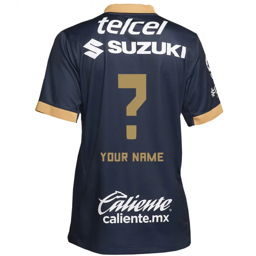 Danxen Uomo Maglia Il Tuo Nome #0 Ossidiana Oro Bianco Kit Gara Away 2024/25 Maglietta