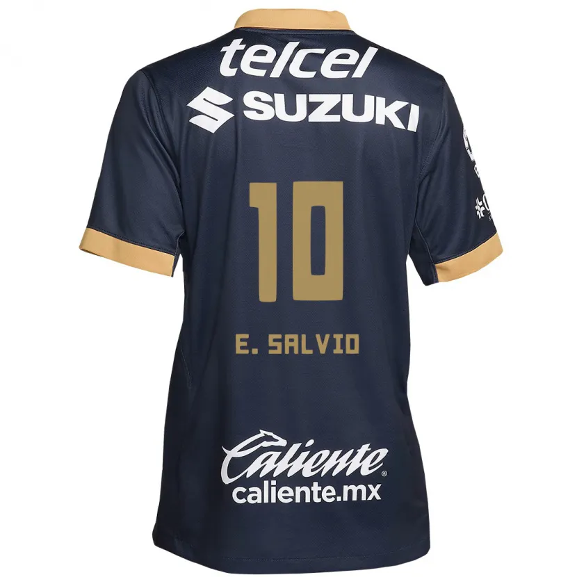 Danxen Uomo Maglia Eduardo Salvio #10 Ossidiana Oro Bianco Kit Gara Away 2024/25 Maglietta