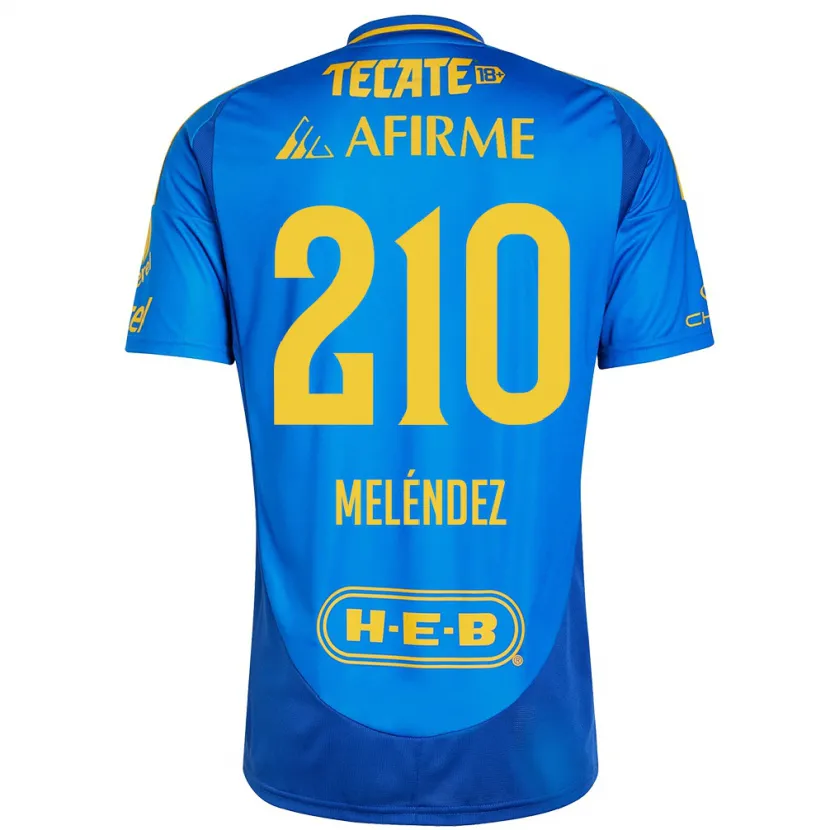 Danxen Uomo Maglia Marcelo Meléndez #210 Blu Giallo Kit Gara Away 2024/25 Maglietta
