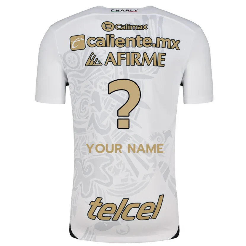 Danxen Uomo Maglia Il Tuo Nome #0 Bianco Nero Kit Gara Away 2024/25 Maglietta