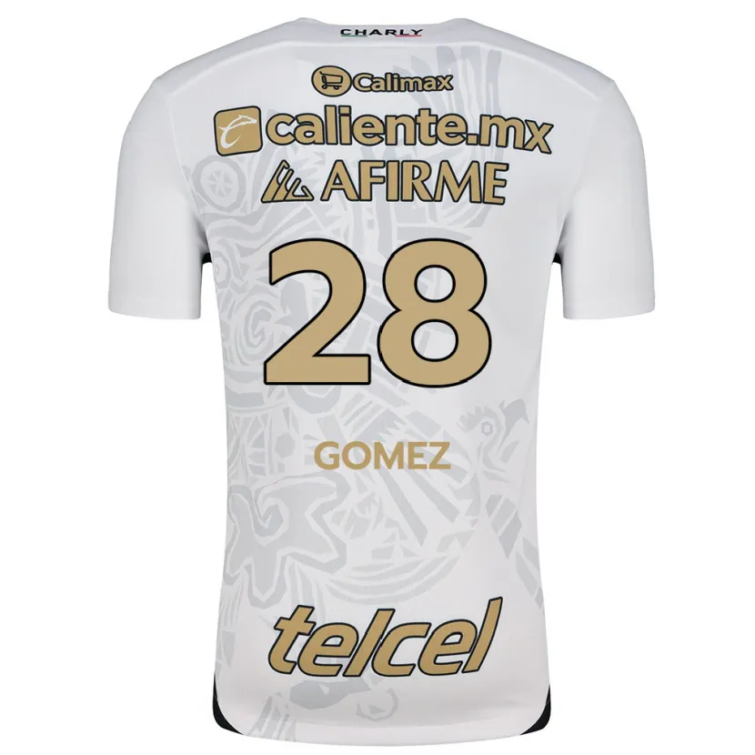 Danxen Uomo Maglia Alejandro Gómez #28 Bianco Nero Kit Gara Away 2024/25 Maglietta