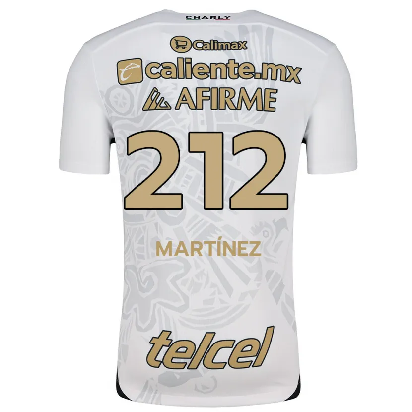 Danxen Uomo Maglia Juan Martínez #212 Bianco Nero Kit Gara Away 2024/25 Maglietta