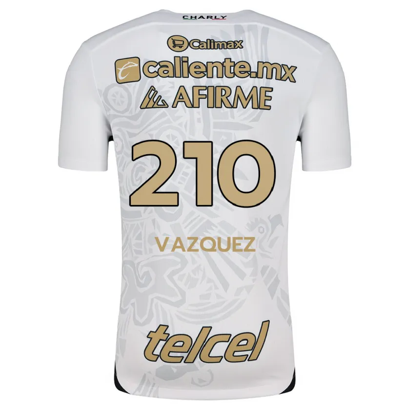 Danxen Uomo Maglia Daniel Vázquez #210 Bianco Nero Kit Gara Away 2024/25 Maglietta