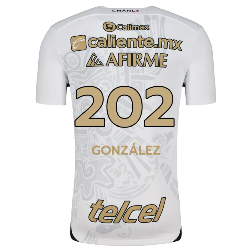 Danxen Uomo Maglia Joban González #202 Bianco Nero Kit Gara Away 2024/25 Maglietta