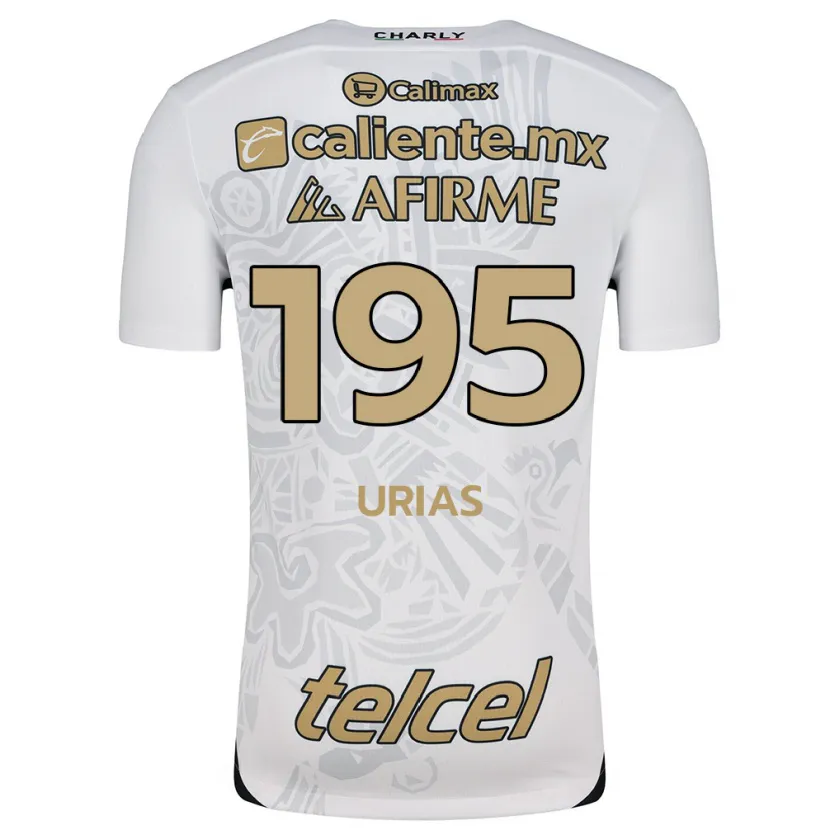 Danxen Uomo Maglia Héctor Urías #195 Bianco Nero Kit Gara Away 2024/25 Maglietta