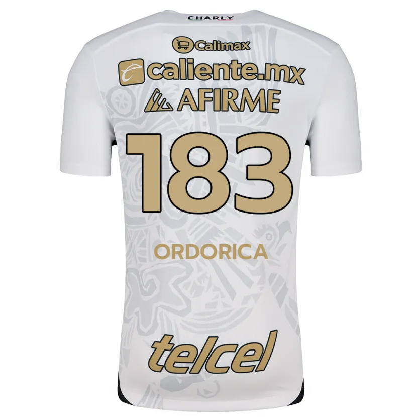 Danxen Uomo Maglia Brandon Ordorica #183 Bianco Nero Kit Gara Away 2024/25 Maglietta