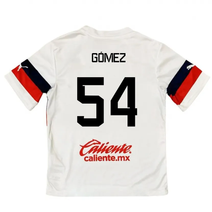 Danxen Uomo Maglia Miguel Gómez #54 Bianco Rosso Kit Gara Away 2024/25 Maglietta