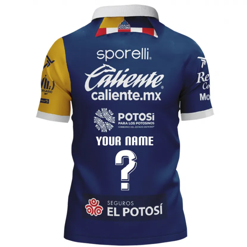 Danxen Uomo Maglia Il Tuo Nome #0 Blu Giallo Kit Gara Away 2024/25 Maglietta