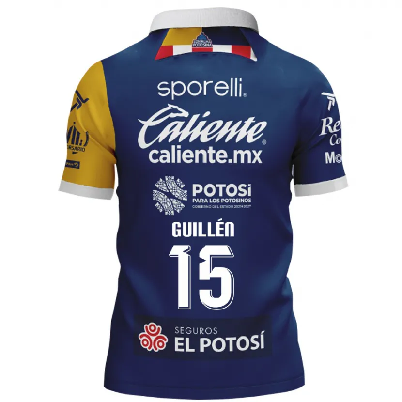 Danxen Uomo Maglia Daniel Guillén #15 Blu Giallo Kit Gara Away 2024/25 Maglietta
