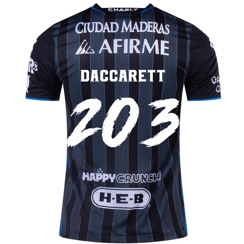 Danxen Uomo Maglia Juan Daccarett #203 Bianco Nero Kit Gara Away 2024/25 Maglietta