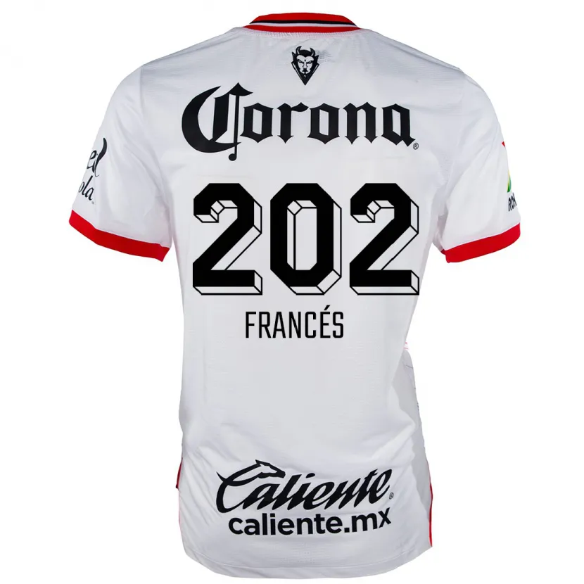 Danxen Uomo Maglia Lenin Francés #202 Bianco Rosso Kit Gara Away 2024/25 Maglietta