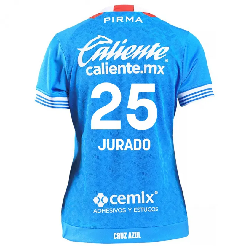 Danxen Donna Maglia Sebastián Jurado #25 Cielo Blu Kit Gara Home 2024/25 Maglietta