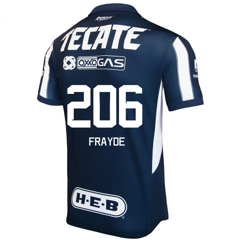 Danxen Donna Maglia Carlos Frayde #206 Blu Rosso Bianco Kit Gara Home 2024/25 Maglietta