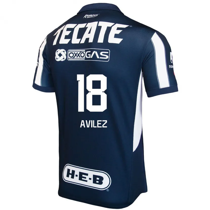 Danxen Donna Maglia Aylin Avilez #18 Blu Rosso Bianco Kit Gara Home 2024/25 Maglietta