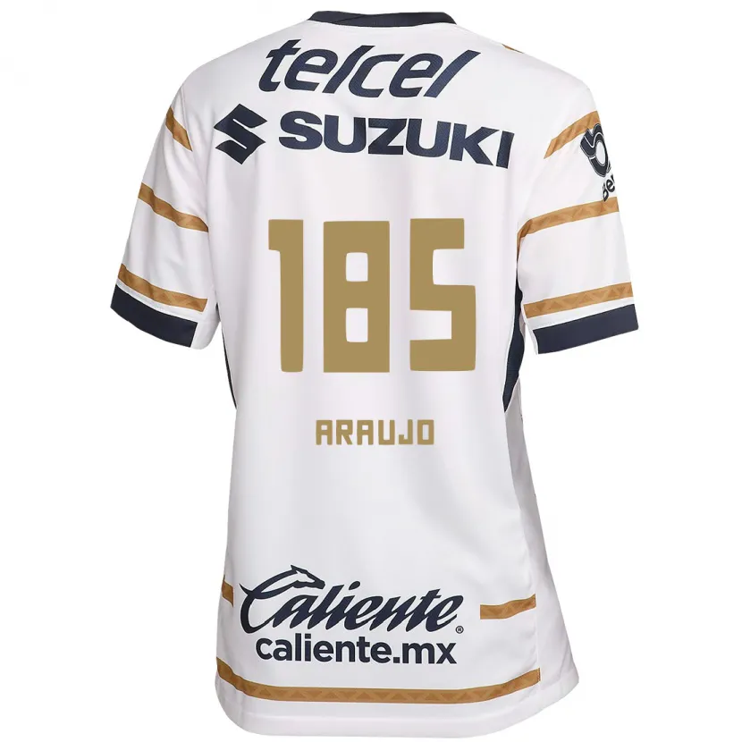 Danxen Donna Maglia Andrés Araujo #185 Ossidiana Bianca Kit Gara Home 2024/25 Maglietta