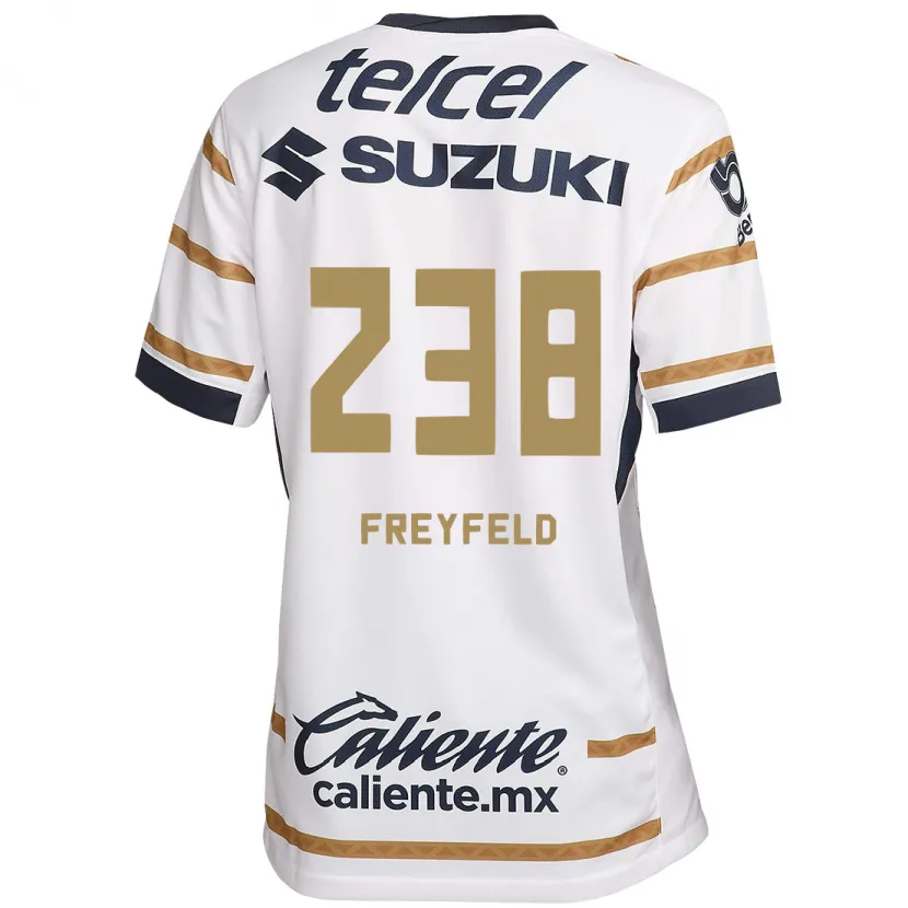 Danxen Donna Maglia Julián Freyfeld #238 Ossidiana Bianca Kit Gara Home 2024/25 Maglietta