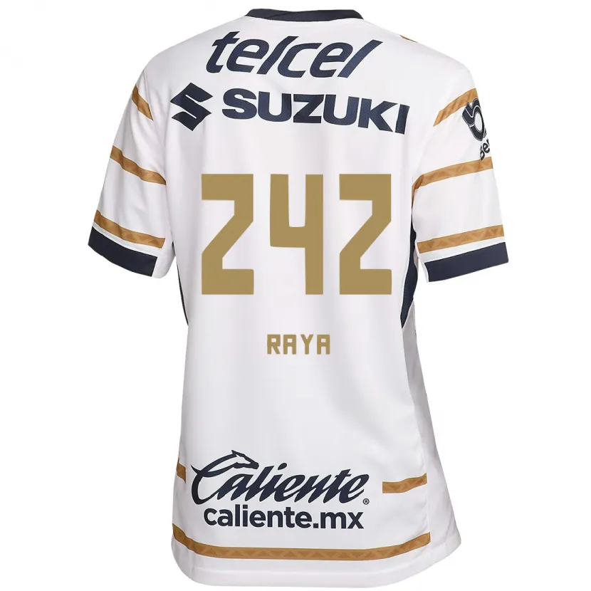 Danxen Donna Maglia Félix Raya #242 Ossidiana Bianca Kit Gara Home 2024/25 Maglietta