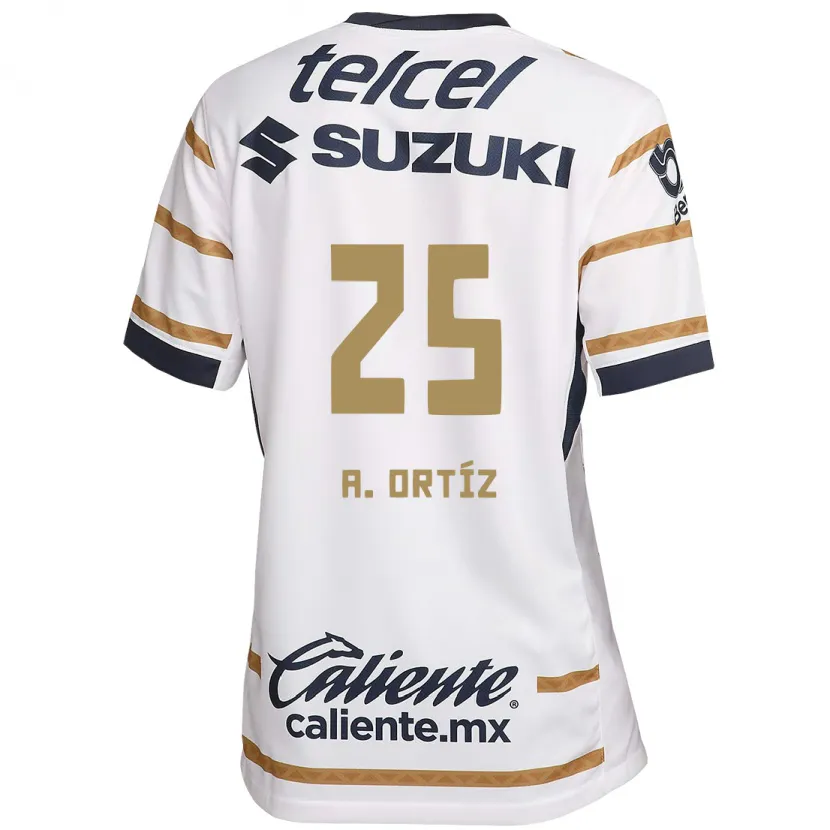 Danxen Donna Maglia Arturo Ortiz #25 Ossidiana Bianca Kit Gara Home 2024/25 Maglietta