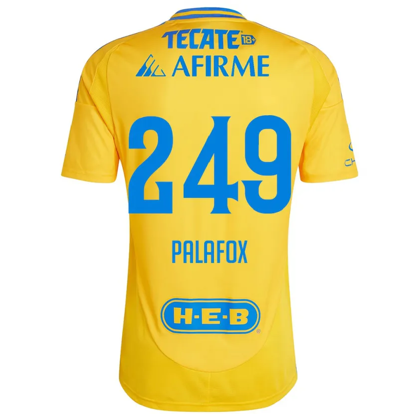 Danxen Donna Maglia José Palafox #249 Oro Giallo Kit Gara Home 2024/25 Maglietta