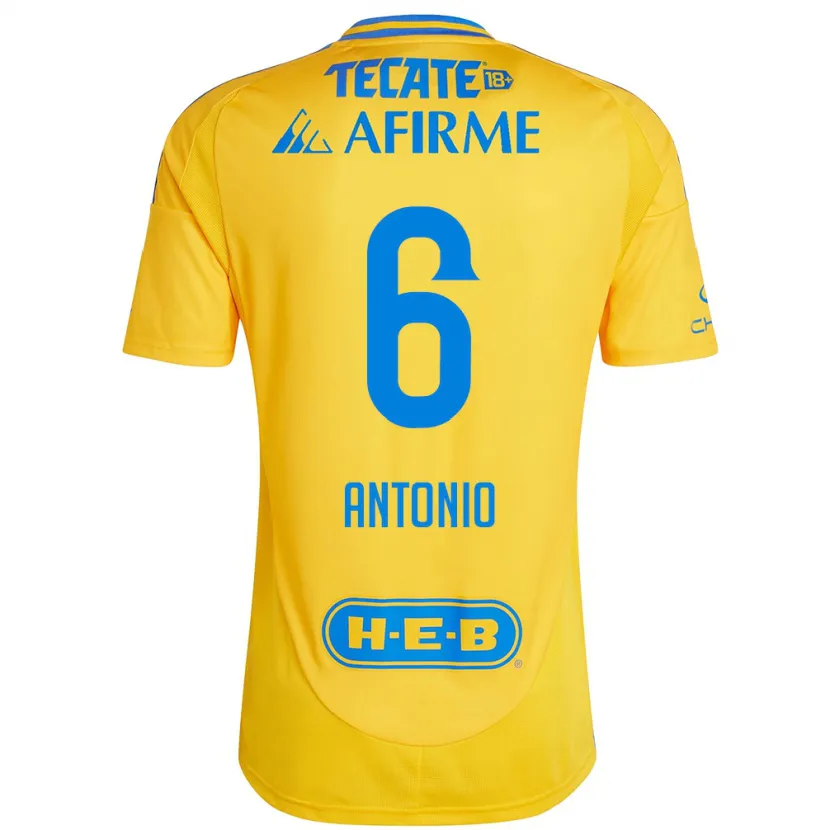 Danxen Donna Maglia Nancy Antonio #6 Oro Giallo Kit Gara Home 2024/25 Maglietta
