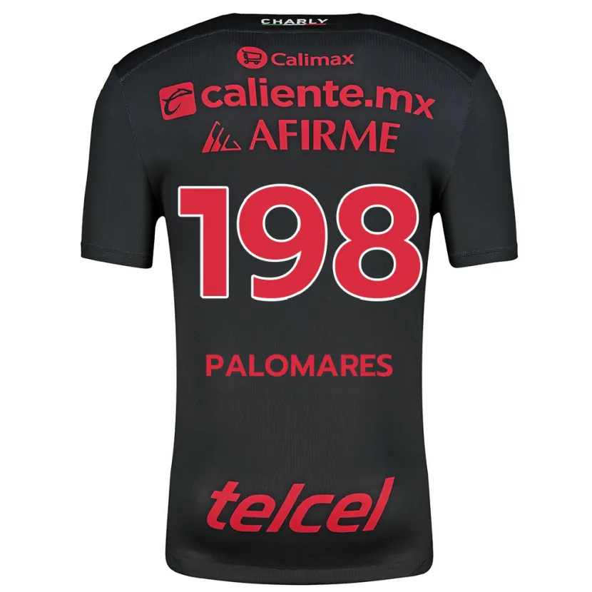 Danxen Donna Maglia Ramón Palomares #198 Nero Rosso Kit Gara Home 2024/25 Maglietta
