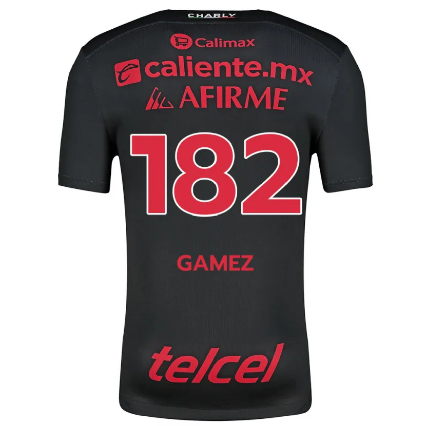 Danxen Donna Maglia Mark Gamez #182 Nero Rosso Kit Gara Home 2024/25 Maglietta