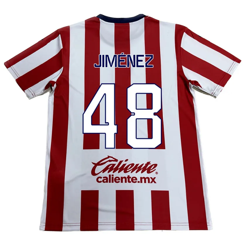 Danxen Donna Maglia Leonardo Jiménez #48 Rosso Bianco Kit Gara Home 2024/25 Maglietta