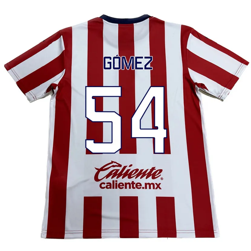 Danxen Donna Maglia Miguel Gómez #54 Rosso Bianco Kit Gara Home 2024/25 Maglietta